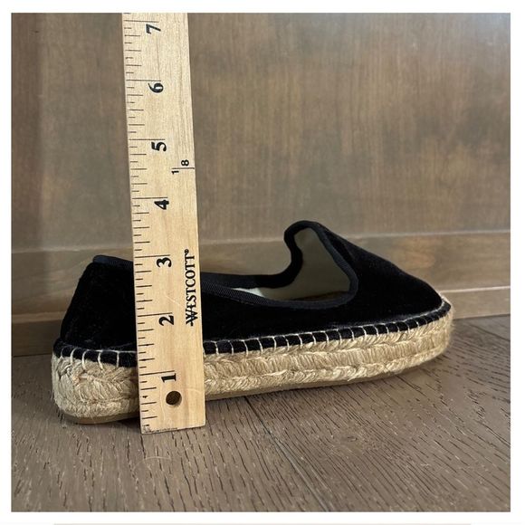 Soludos Velvet Platform Smoking Espadrille Slipper Loafers - Picture 12 of 17
